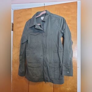 Women's Olive Green Utility Jacket Small